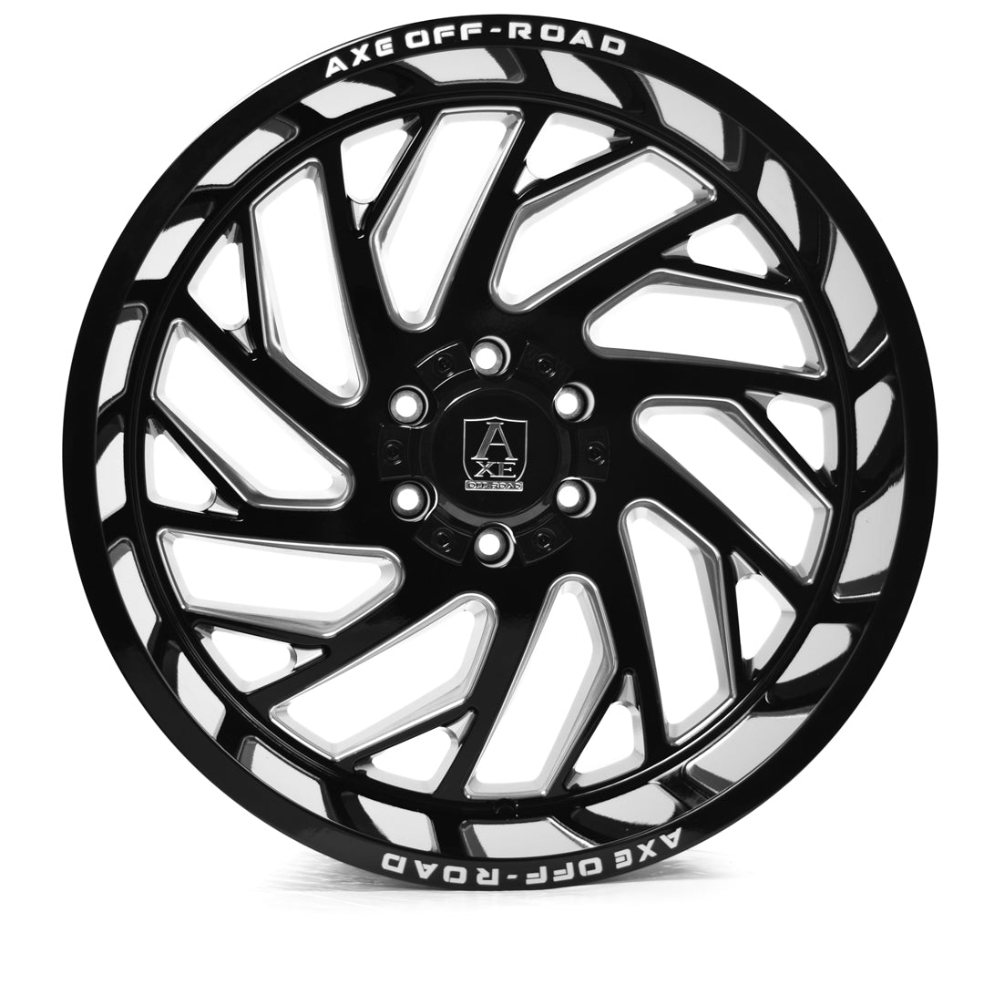 AXE WHEELS ZEUS - Gloss Black Milled